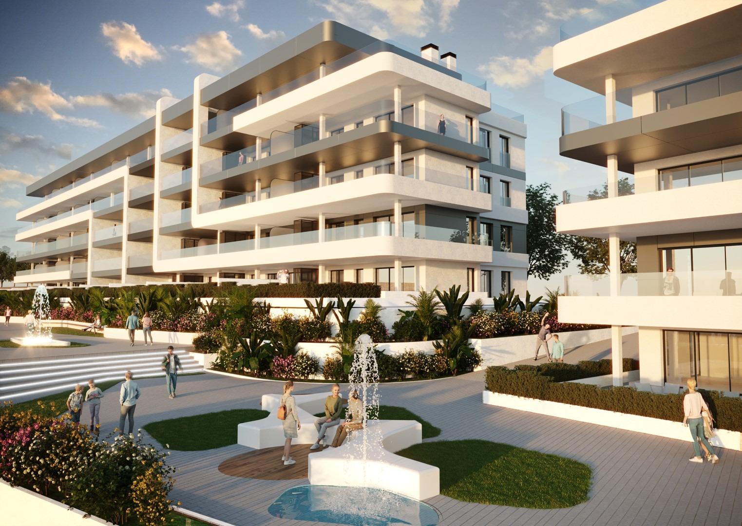 Nieuw gebouwde appartementen met uitzicht op zee
