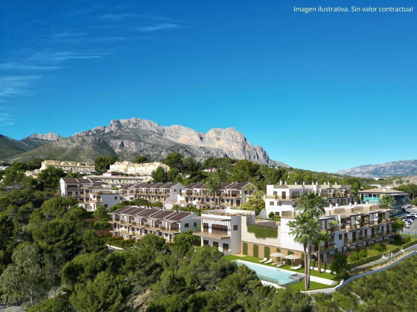 New Mediterranean style semi-detached villas in La Nucia