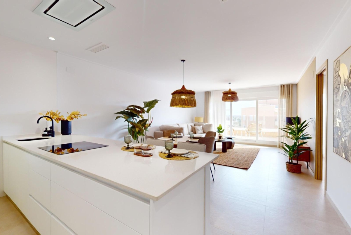 APARTAMENTOS DE OBRA NUEVA EN PILAR DE LA HORADADA CON GARAJE INCLUIDO. 100 M2.TERRAZAS DE 25 M2. 3 DORM. 2 BAÑOS. PISCINA.