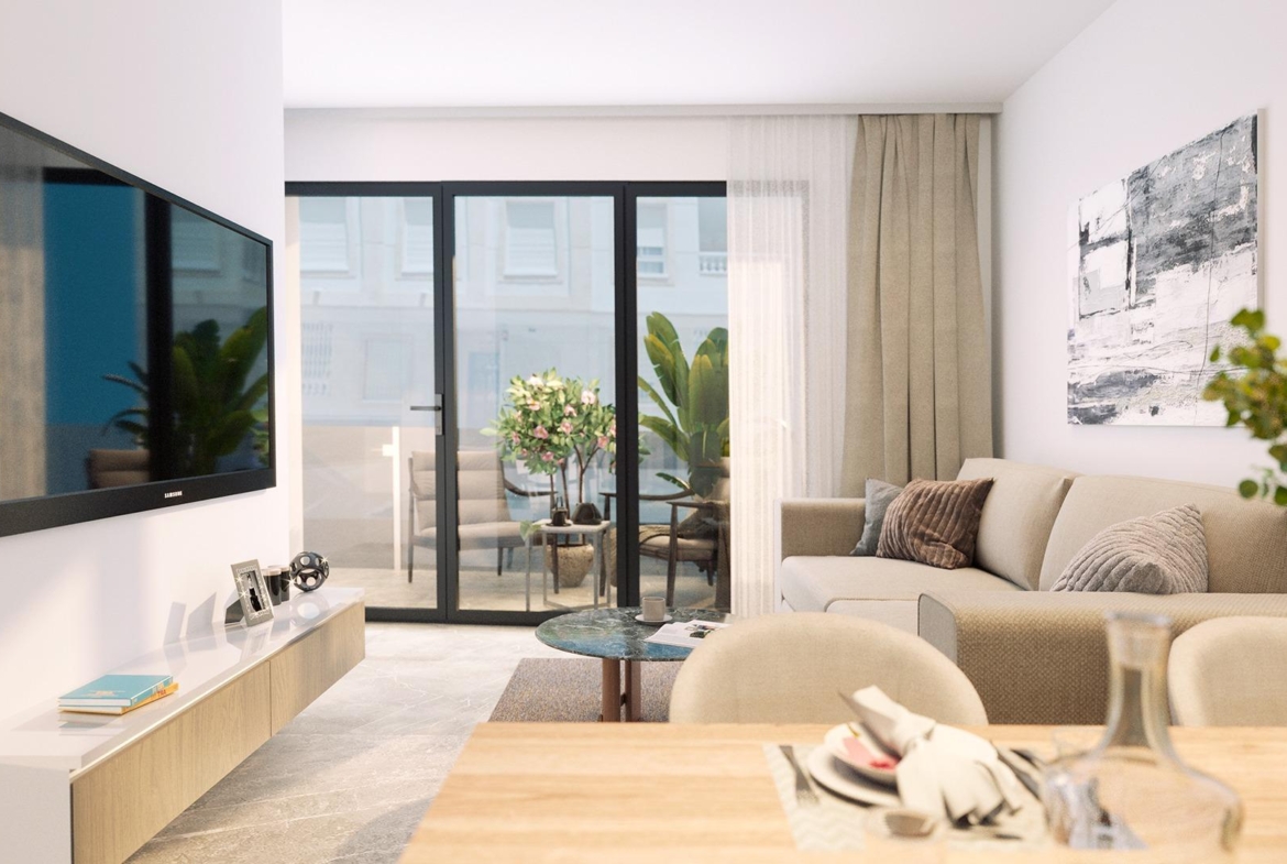 NEW BUILDING 200 METERS FROM PLAYA DEL CURA. WITH COMMUNITY POOL. GYM. SAUNA AND CHILL-OUT AREA.