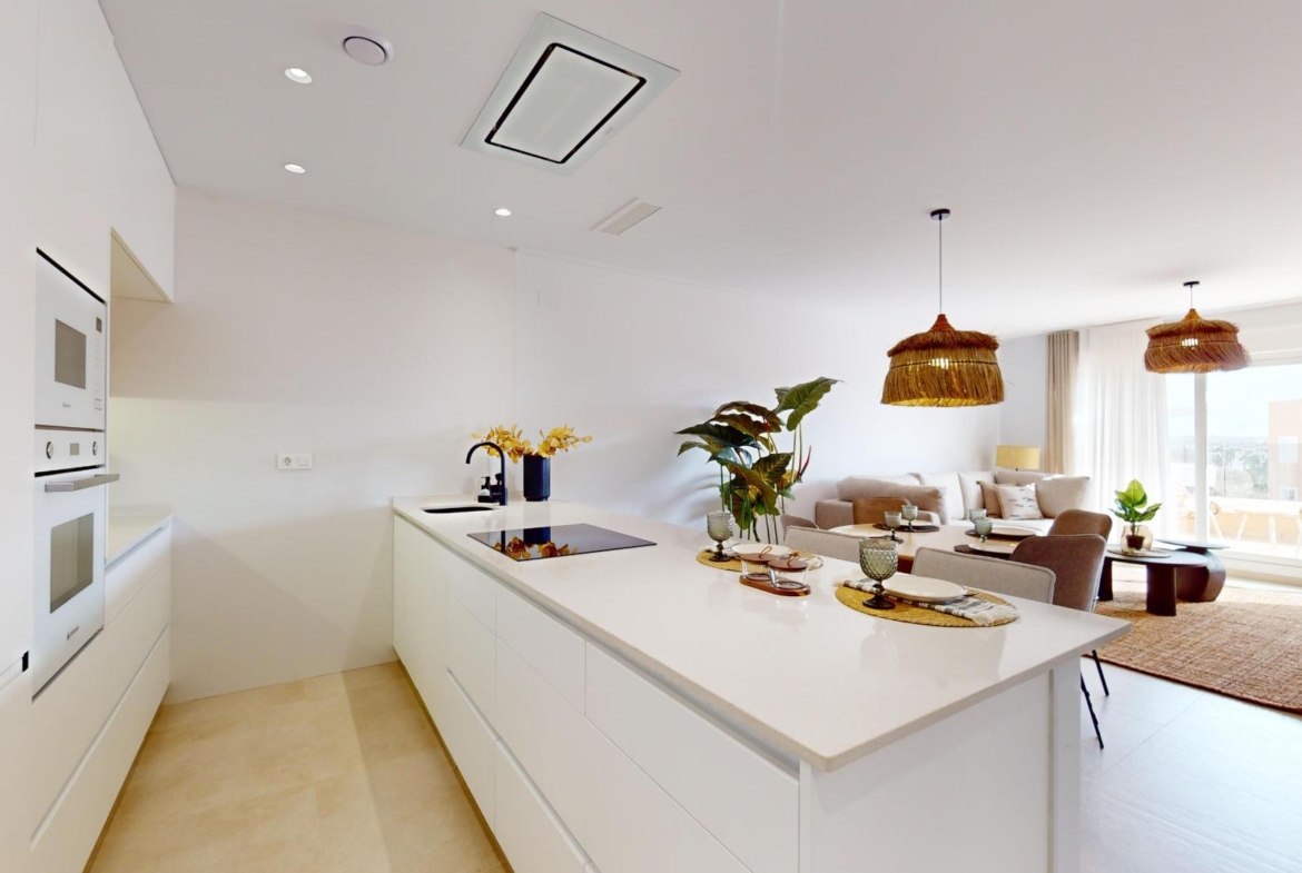 APARTAMENTOS DE OBRA NUEVA EN PILAR DE LA HORADADA CON GARAJE INCLUIDO. 100 M2.TERRAZAS DE 25 M2. 3 DORM. 2 BAÑOS. PISCINA.