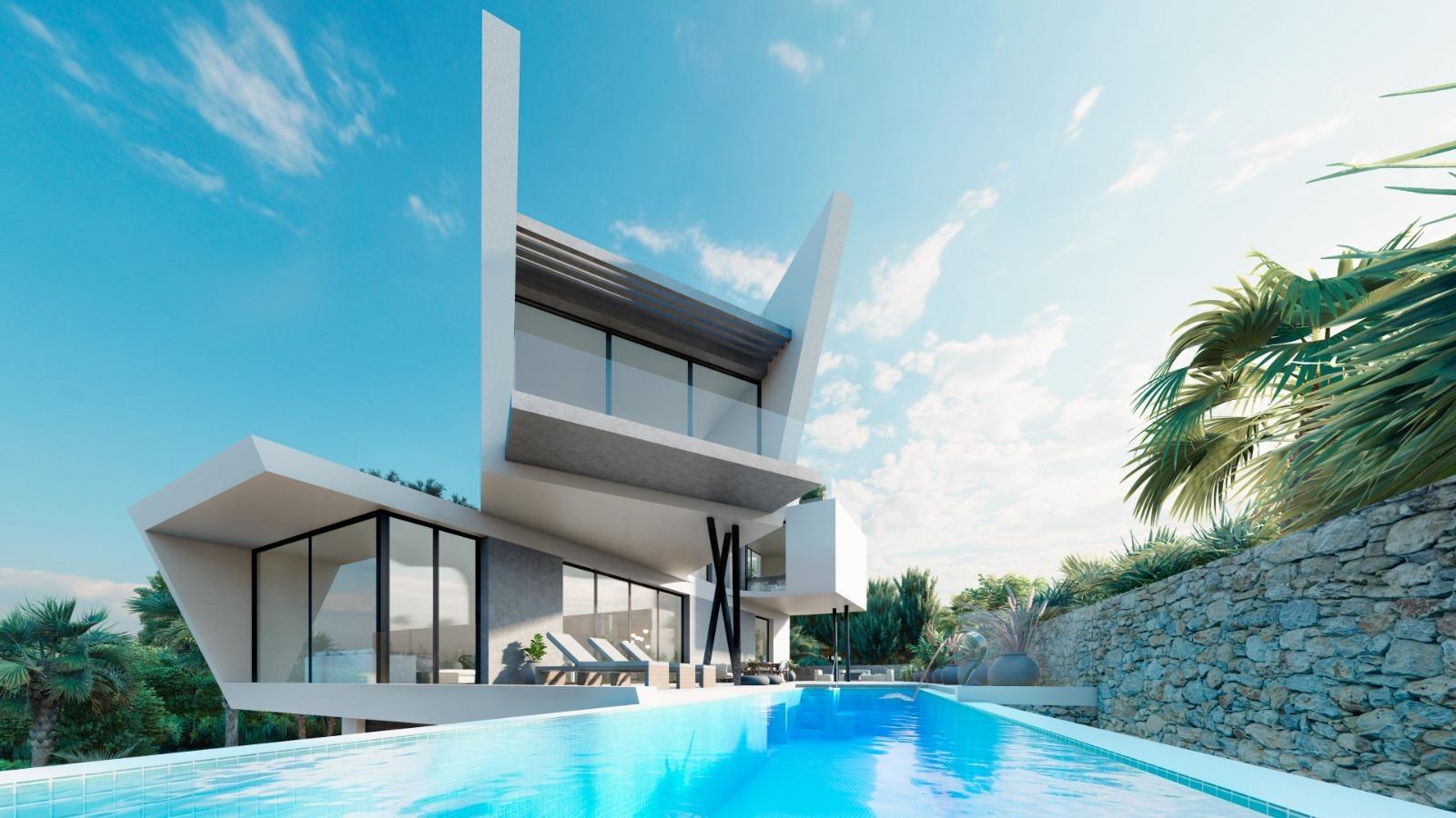 3-3-104 NEW BUILT. LUXURY VILLA IN ORIHUELA COSTA. 5 BEDROOMS. 5 BATHROOMS. 550M2 OF PLOT.