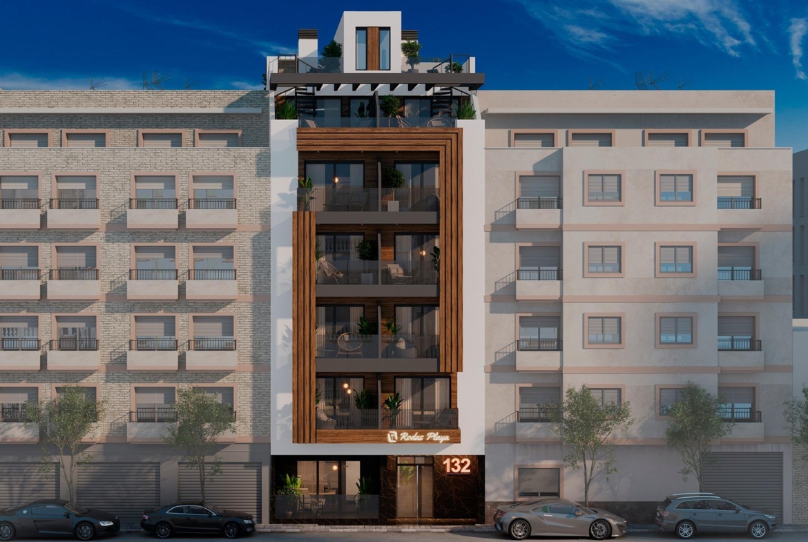 NEW BUILDING 200 METERS FROM PLAYA DEL CURA. WITH COMMUNITY POOL. GYM. SAUNA AND CHILL-OUT AREA.