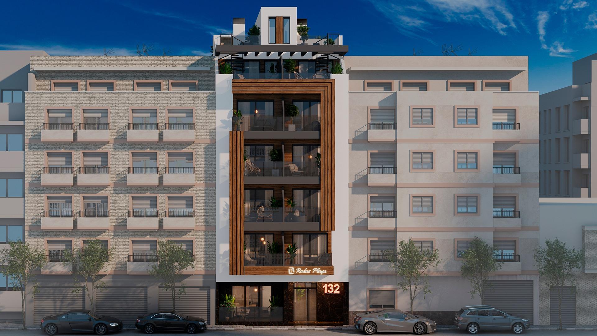 NEW BUILDING 200 METERS FROM PLAYA DEL CURA. WITH COMMUNITY POOL. GYM. SAUNA AND CHILL-OUT AREA.