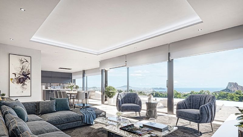 Villaproject in Calpe met uitzicht op zee in 2026.