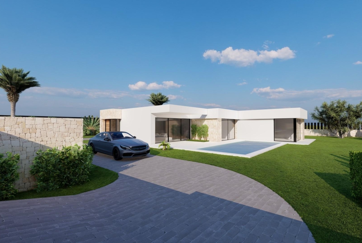 Modern Ibiza-style villa with private pool