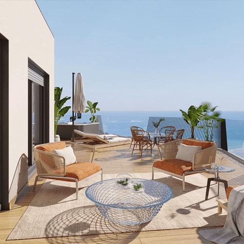 New apartments and penthouses on the first line of Playa del Torres