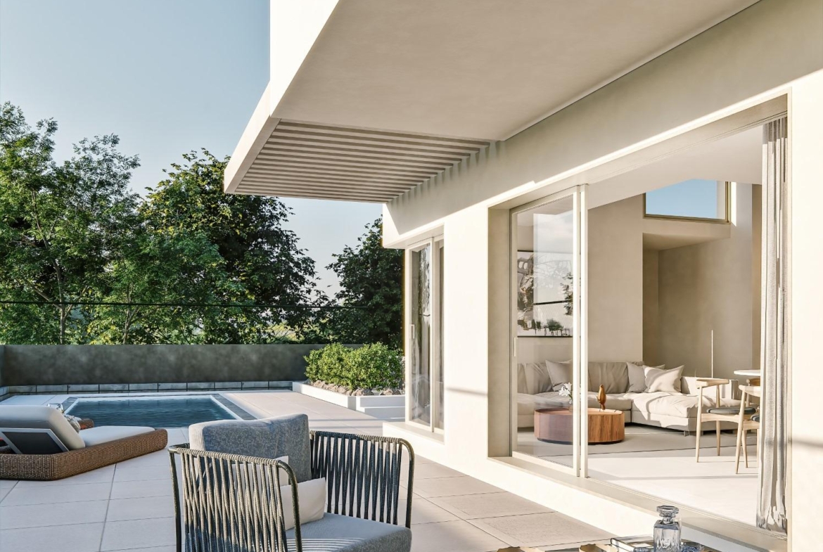 Independent villas of avant-garde design in Sierra Cortina