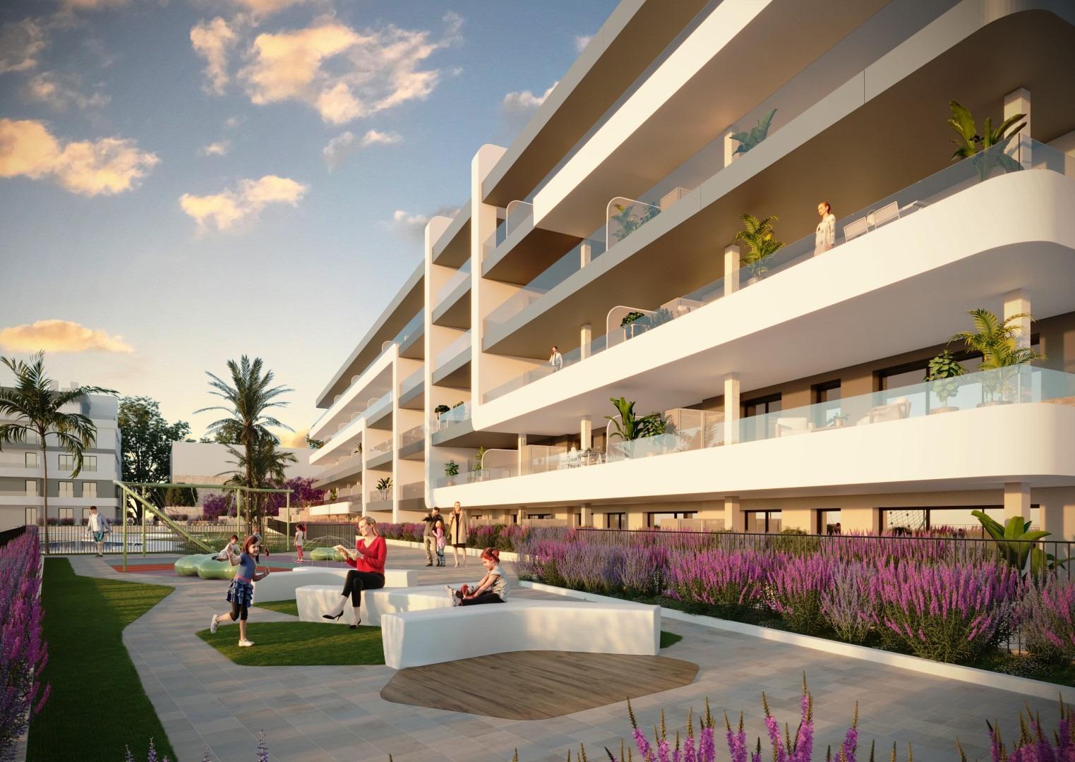 Nieuw gebouwde appartementen met uitzicht op zee