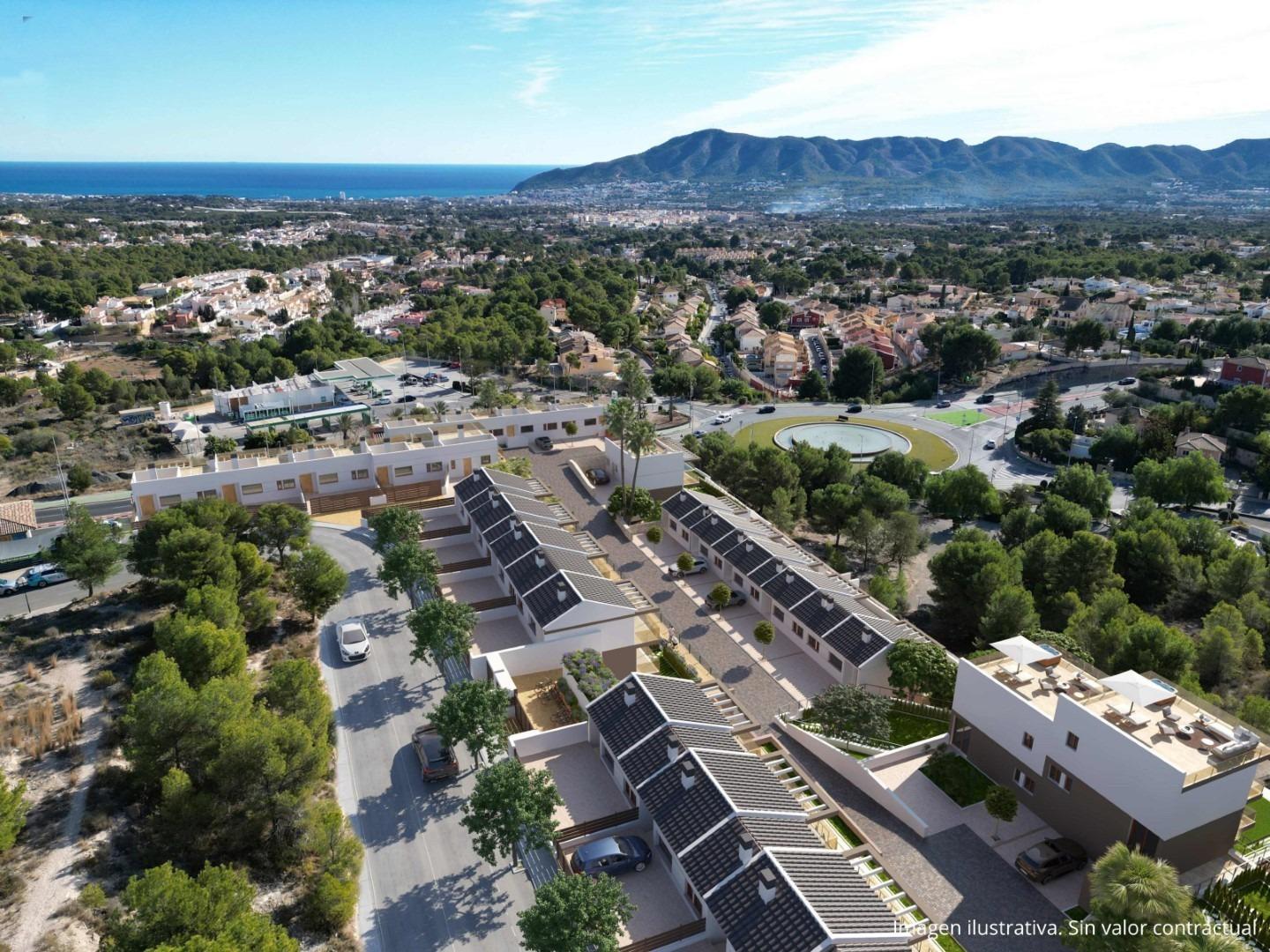 New Mediterranean style semi-detached villas in La Nucia