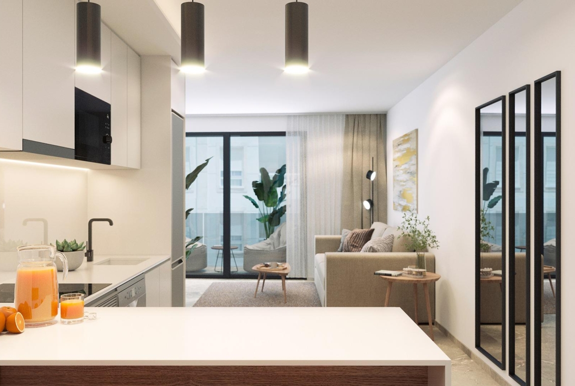 NEW BUILDING 200 METERS FROM PLAYA DEL CURA. WITH COMMUNITY POOL. GYM. SAUNA AND CHILL-OUT AREA.