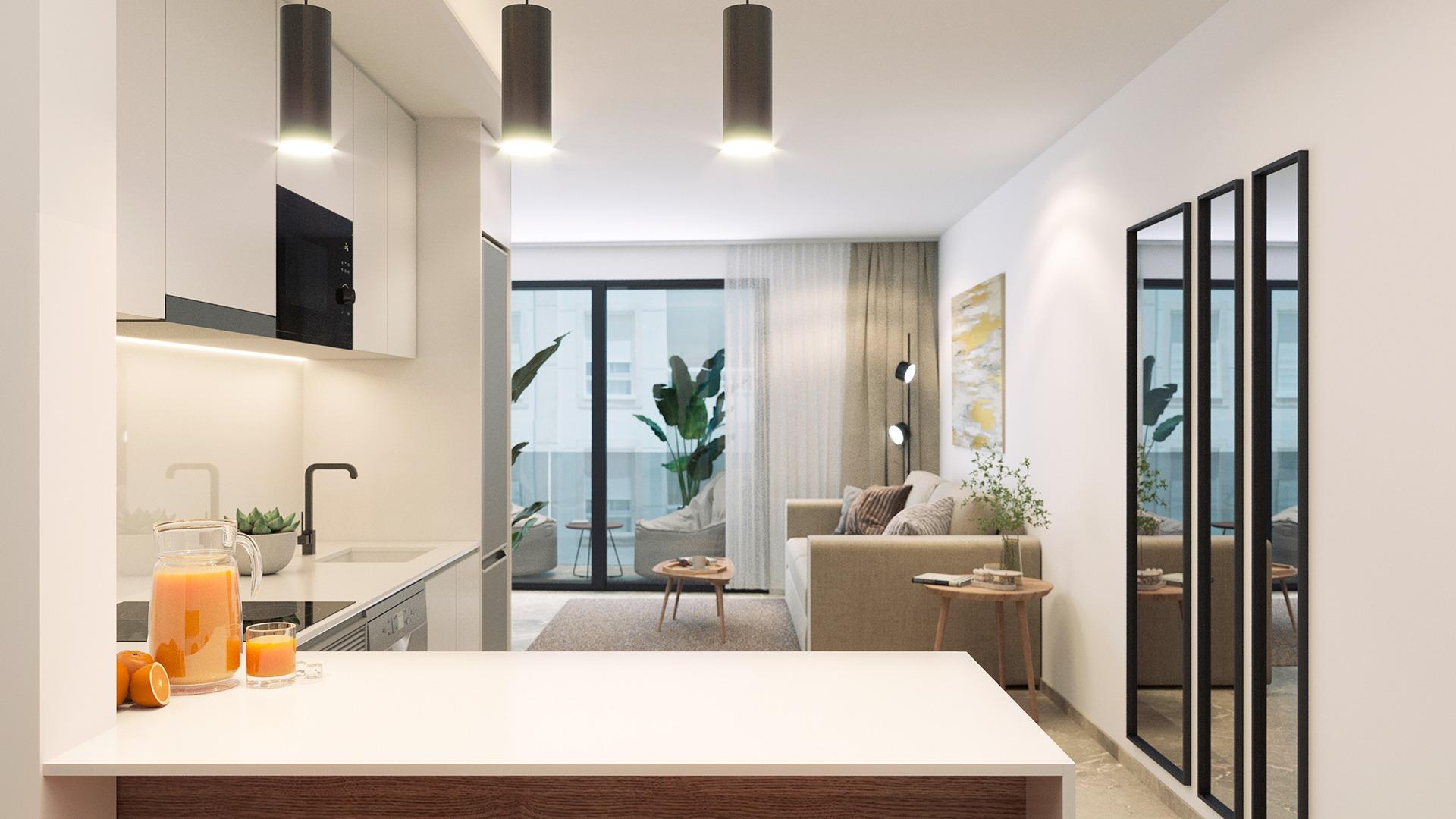NEW BUILDING 200 METERS FROM PLAYA DEL CURA. WITH COMMUNITY POOL. GYM. SAUNA AND CHILL-OUT AREA.