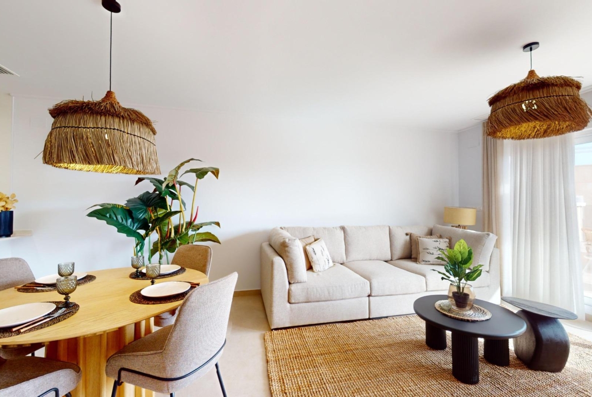 APARTAMENTOS DE OBRA NUEVA EN PILAR DE LA HORADADA CON GARAJE INCLUIDO. 100 M2.TERRAZAS DE 25 M2. 3 DORM. 2 BAÑOS. PISCINA.