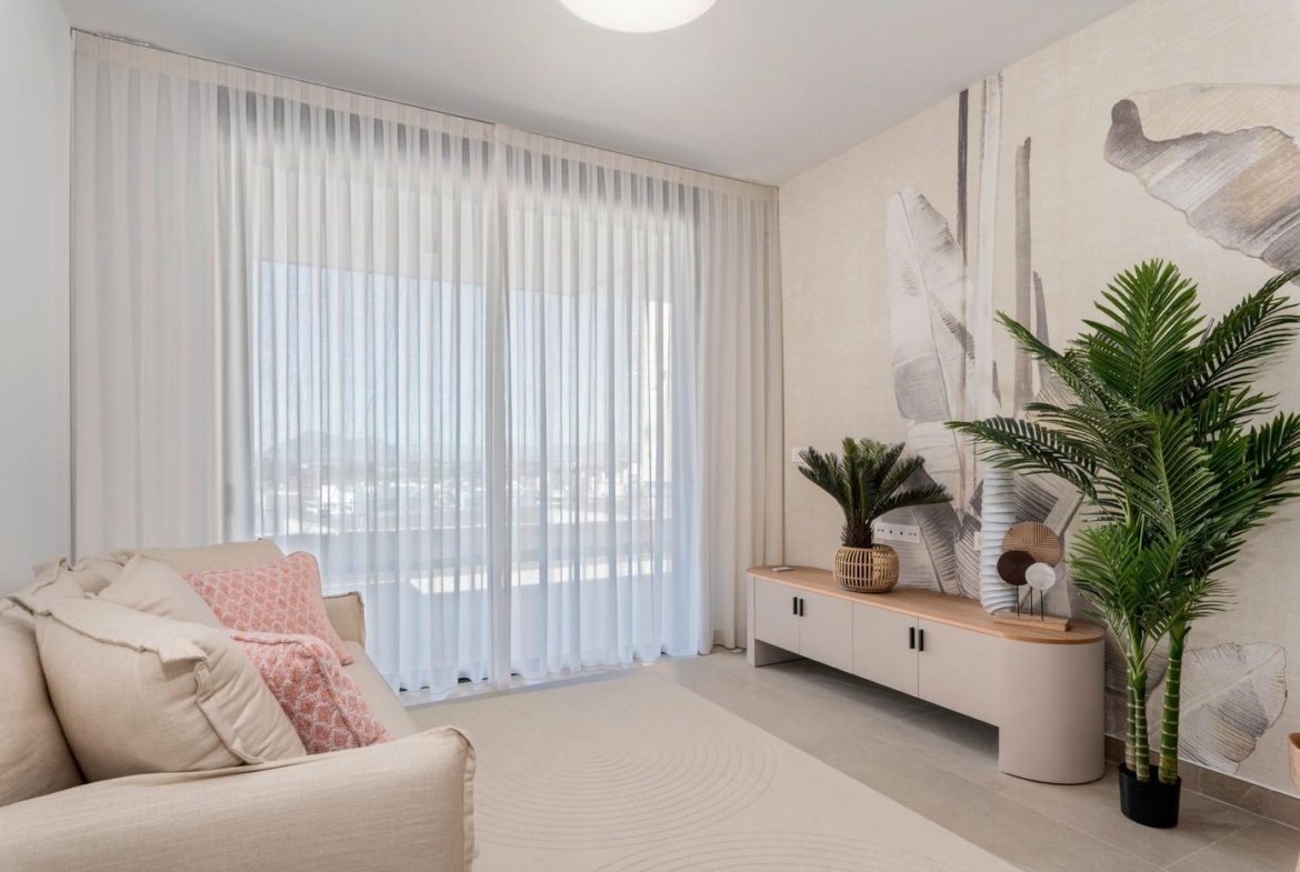 OBRA NUEVA. RESIDENCIAL PRIVADA EN BENIJOFAR. 2 DORM. 2 BAÑOS. TERRAZA 16 M2. PISCINA.