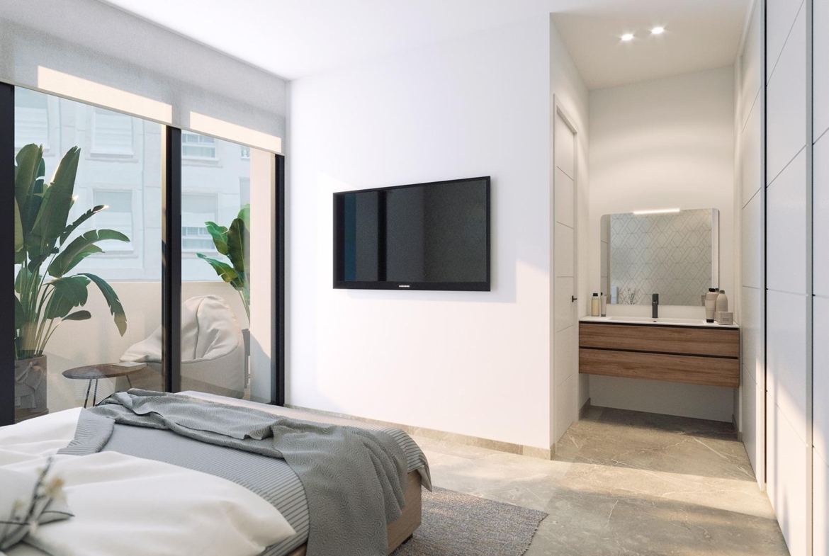 NEW BUILDING 200 METERS FROM PLAYA DEL CURA. WITH COMMUNITY POOL. GYM. SAUNA AND CHILL-OUT AREA.