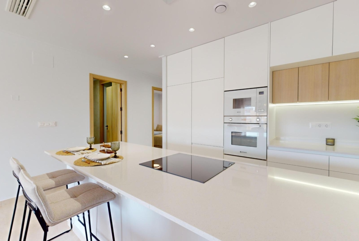 APARTAMENTOS DE OBRA NUEVA EN PILAR DE LA HORADADA CON GARAJE INCLUIDO. 100 M2.TERRAZAS DE 25 M2. 3 DORM. 2 BAÑOS. PISCINA.