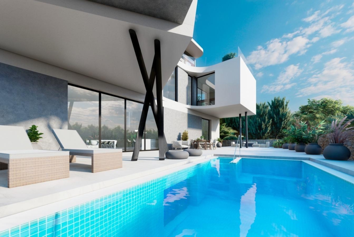 NEW BUILT. LUXURY VILLA IN ORIHUELA COSTA. 5 BEDROOMS. 5 BATHROOMS. 550M2 OF PLOT.