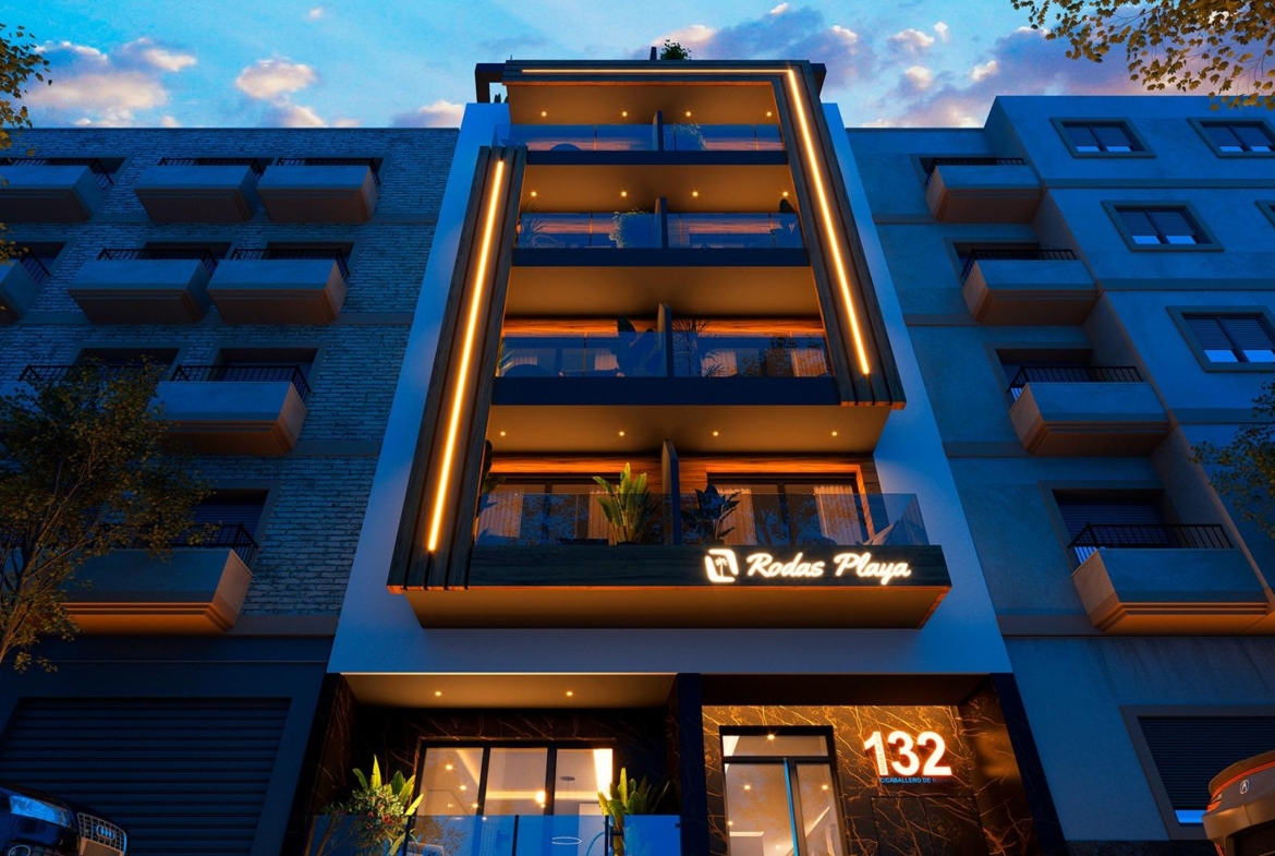 NEW BUILDING 200 METERS FROM PLAYA DEL CURA. WITH COMMUNITY POOL. GYM. SAUNA AND CHILL-OUT AREA.