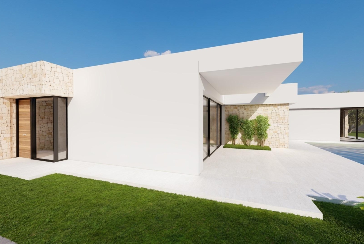 Modern Ibiza-style villa with private pool