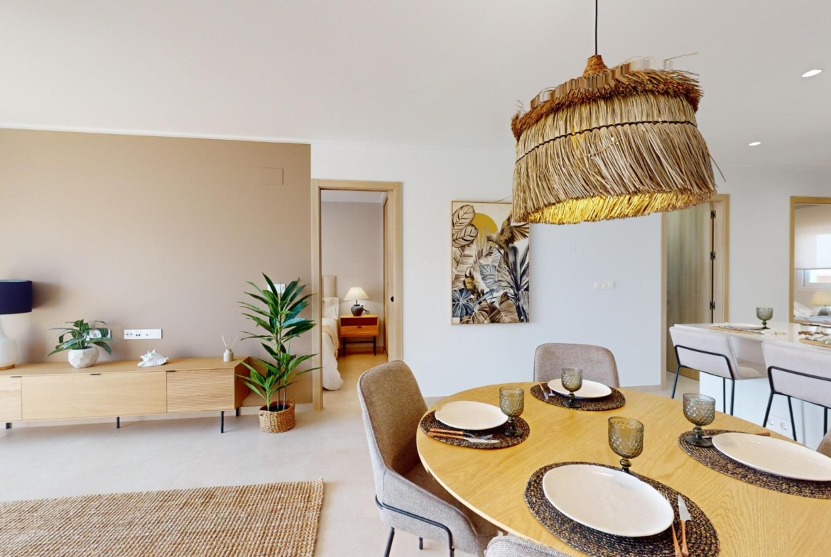 APARTAMENTOS DE OBRA NUEVA EN PILAR DE LA HORADADA CON GARAJE INCLUIDO. 100 M2.TERRAZAS DE 25 M2. 3 DORM. 2 BAÑOS. PISCINA.
