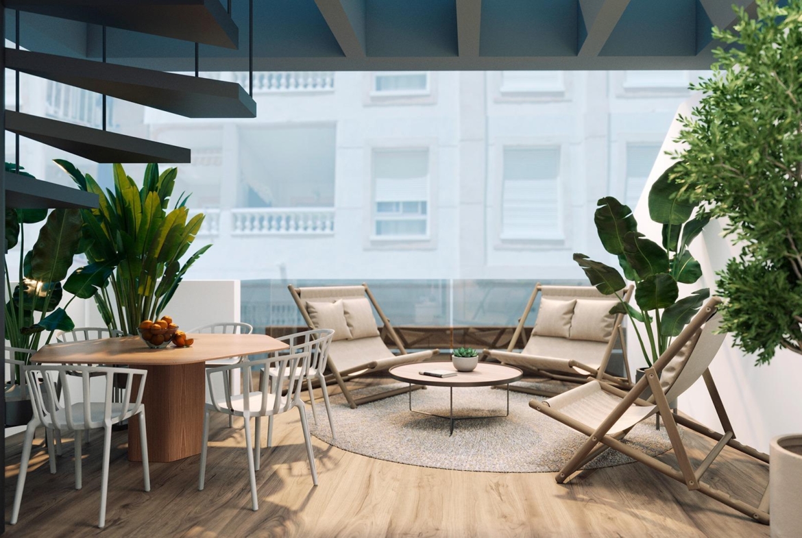 NEW BUILDING 200 METERS FROM PLAYA DEL CURA. WITH COMMUNITY POOL. GYM. SAUNA AND CHILL-OUT AREA.