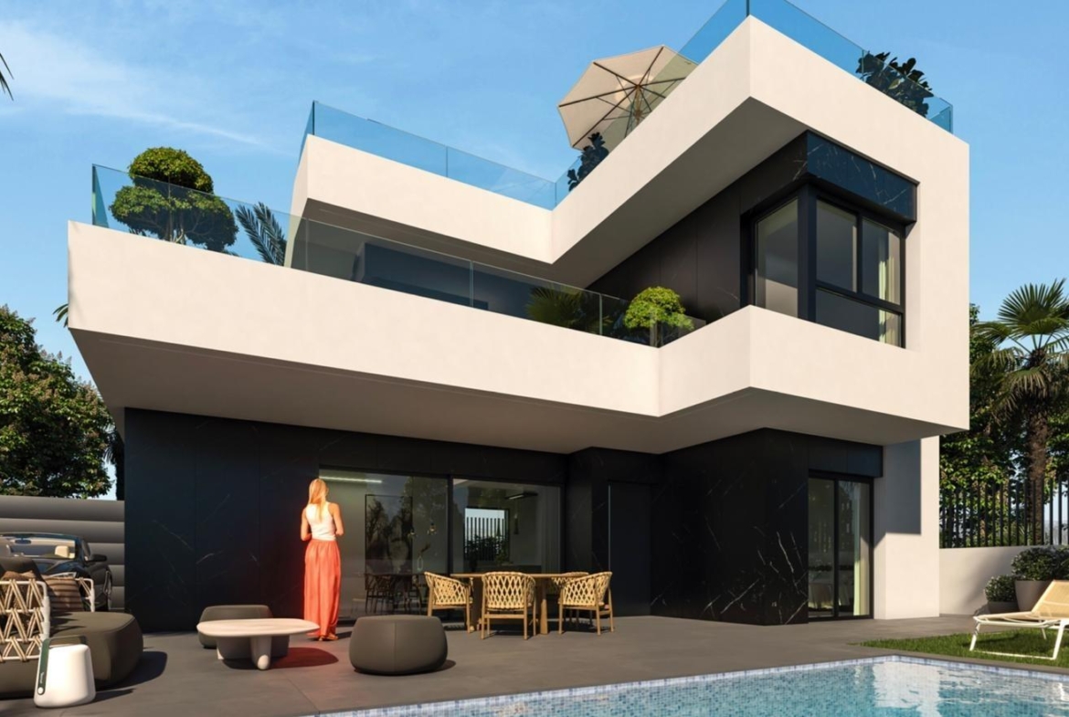 LUXURY VILLAS. NEW CONSTRUCTION. PILOT FLAT DONE.
