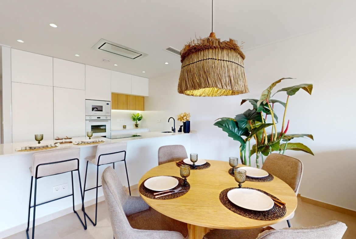 APARTAMENTOS DE OBRA NUEVA EN PILAR DE LA HORADADA CON GARAJE INCLUIDO. 100 M2.TERRAZAS DE 25 M2. 3 DORM. 2 BAÑOS. PISCINA.