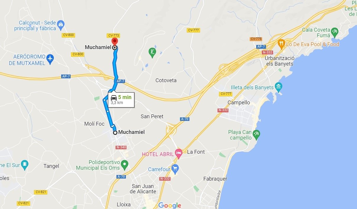 INDEPENDENT VILLA OF 500M2 – LAND OF 10,000M2 NEXT TO BONALBA – MUCHAMIEL