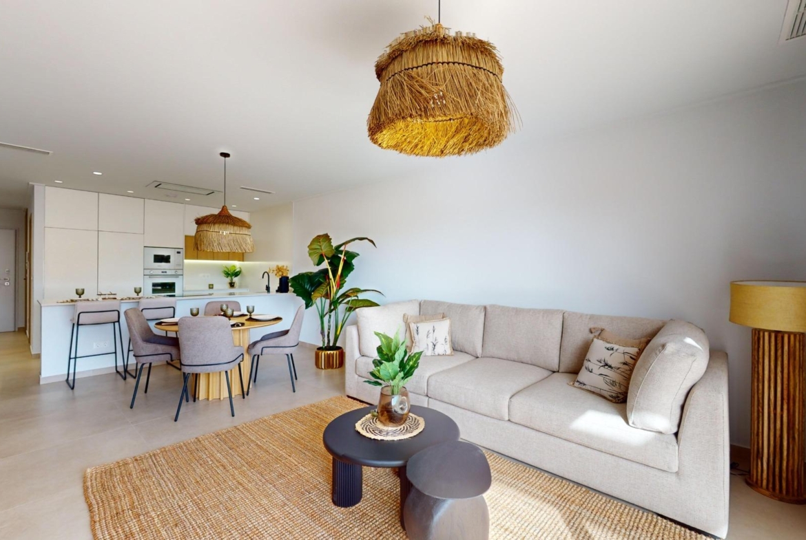APARTAMENTOS DE OBRA NUEVA EN PILAR DE LA HORADADA CON GARAJE INCLUIDO. 100 M2.TERRAZAS DE 25 M2. 3 DORM. 2 BAÑOS. PISCINA.