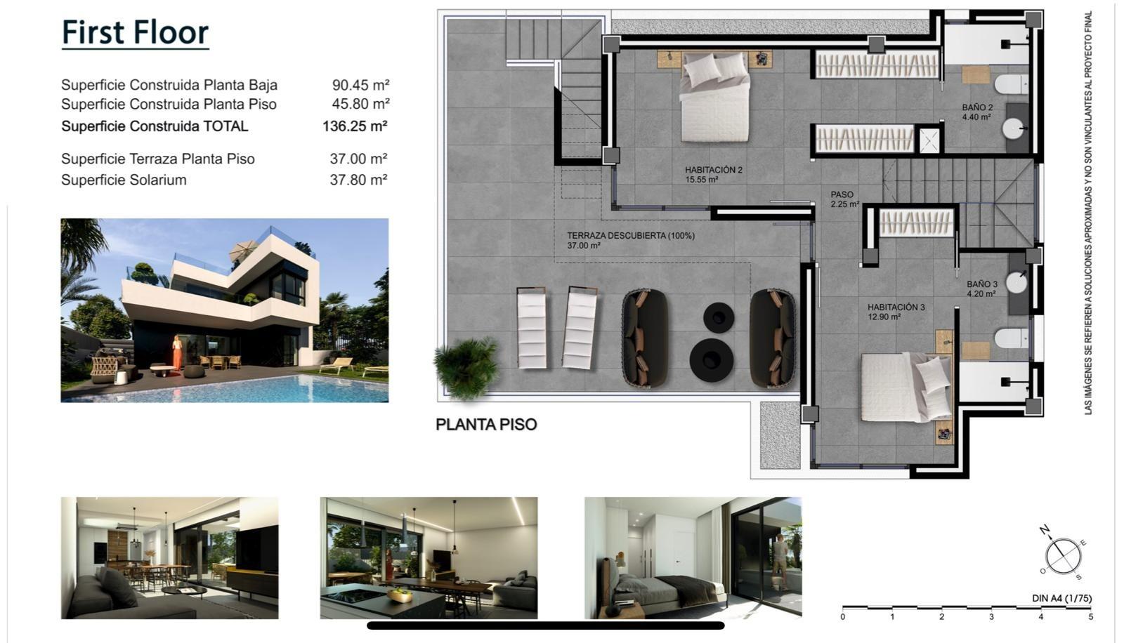 LUXURY VILLAS. NEW CONSTRUCTION. PILOT FLAT DONE.