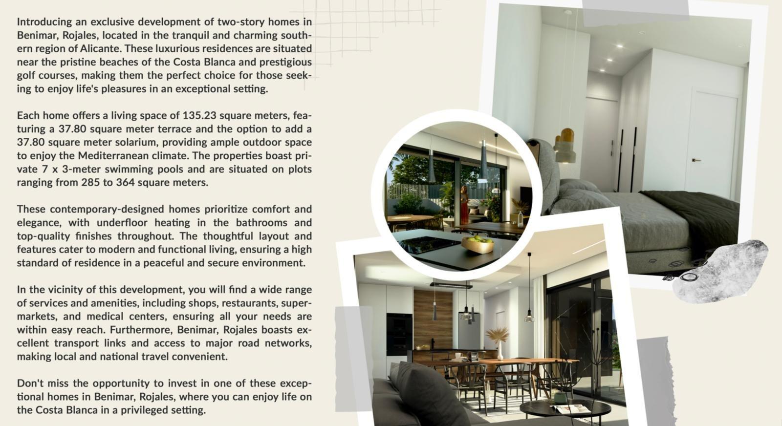 LUXURY VILLAS. NEW CONSTRUCTION. PILOT FLAT DONE.