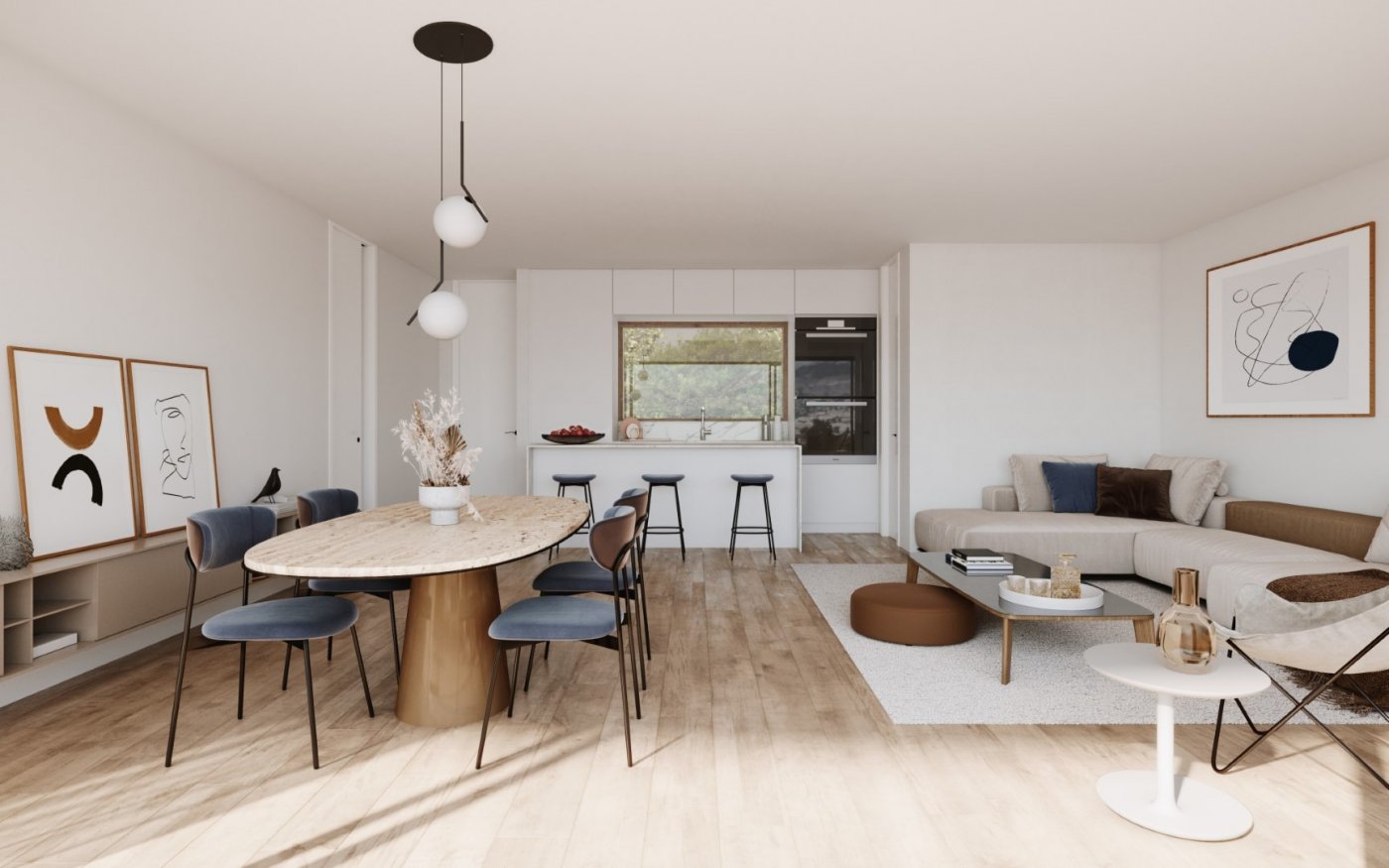 Exclusivos apartamentos de nueva construcción con 3 dormitorios en el Albir