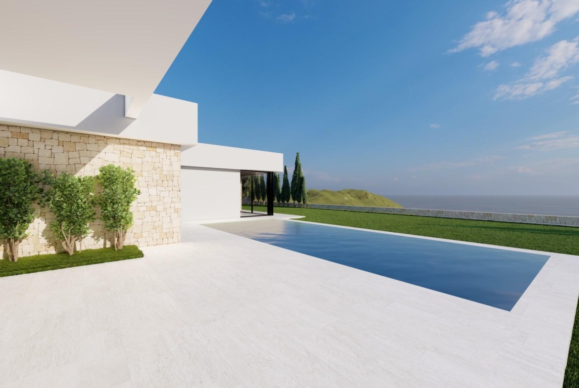 Modern Ibiza-style villa with private pool
