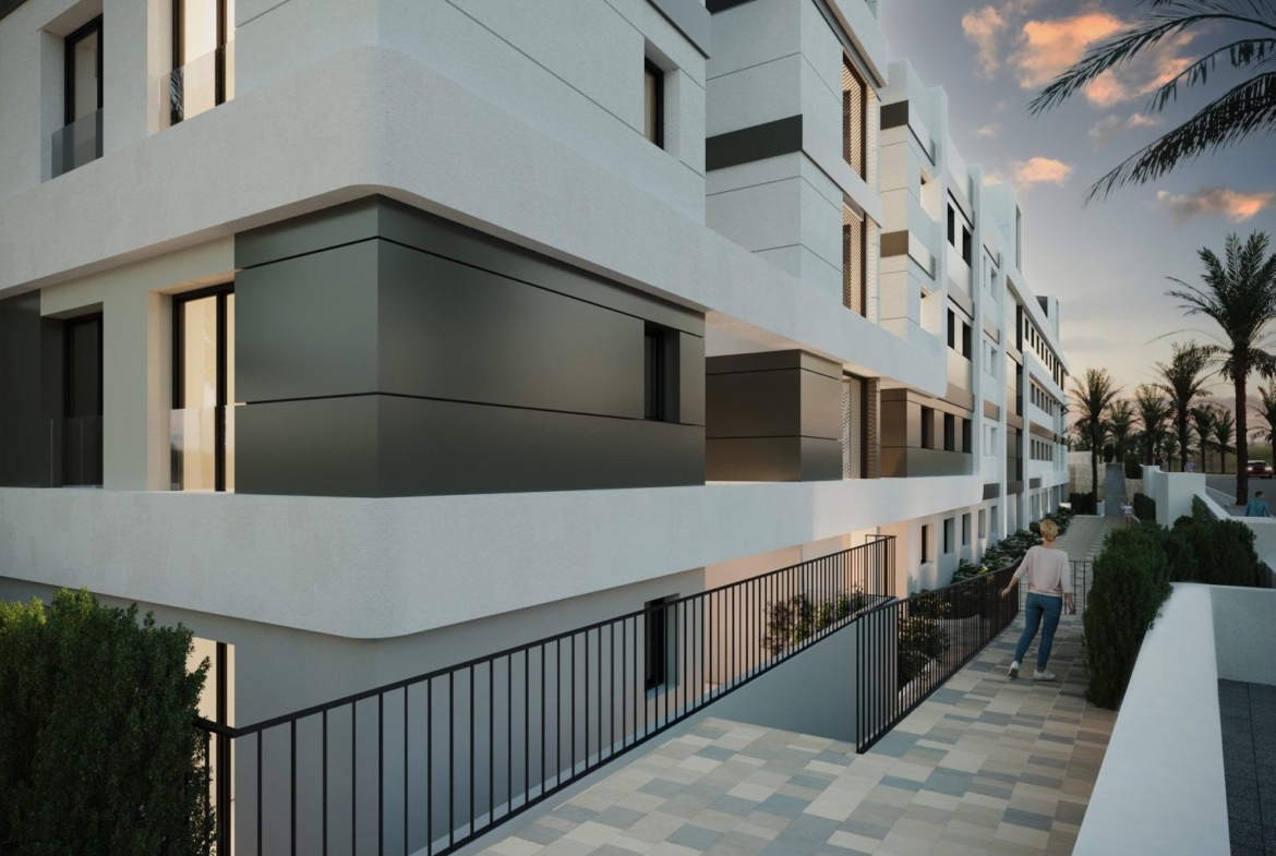 Nieuw gebouwde appartementen met uitzicht op zee