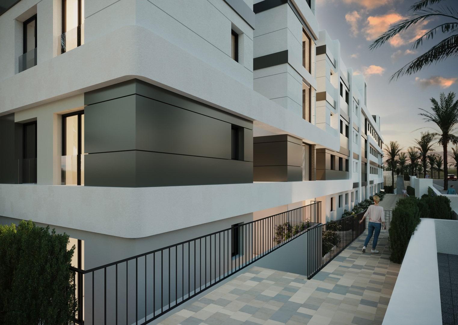 Nieuw gebouwde appartementen met uitzicht op zee
