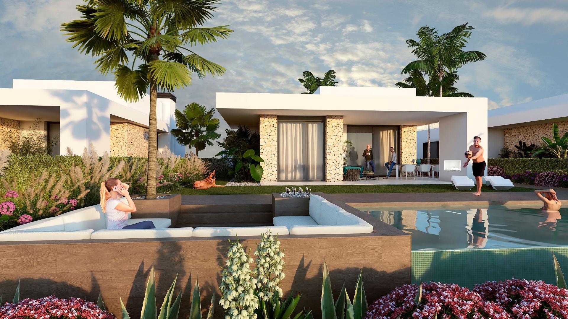 3-5-85 VILLAS DE LUJO EN ALGORFA. 204M2 DE CASA. 510M2 PARCELA. TERRAZA 180M2. SOTANO 195M2. 3 DOR. 3 BAÑOS