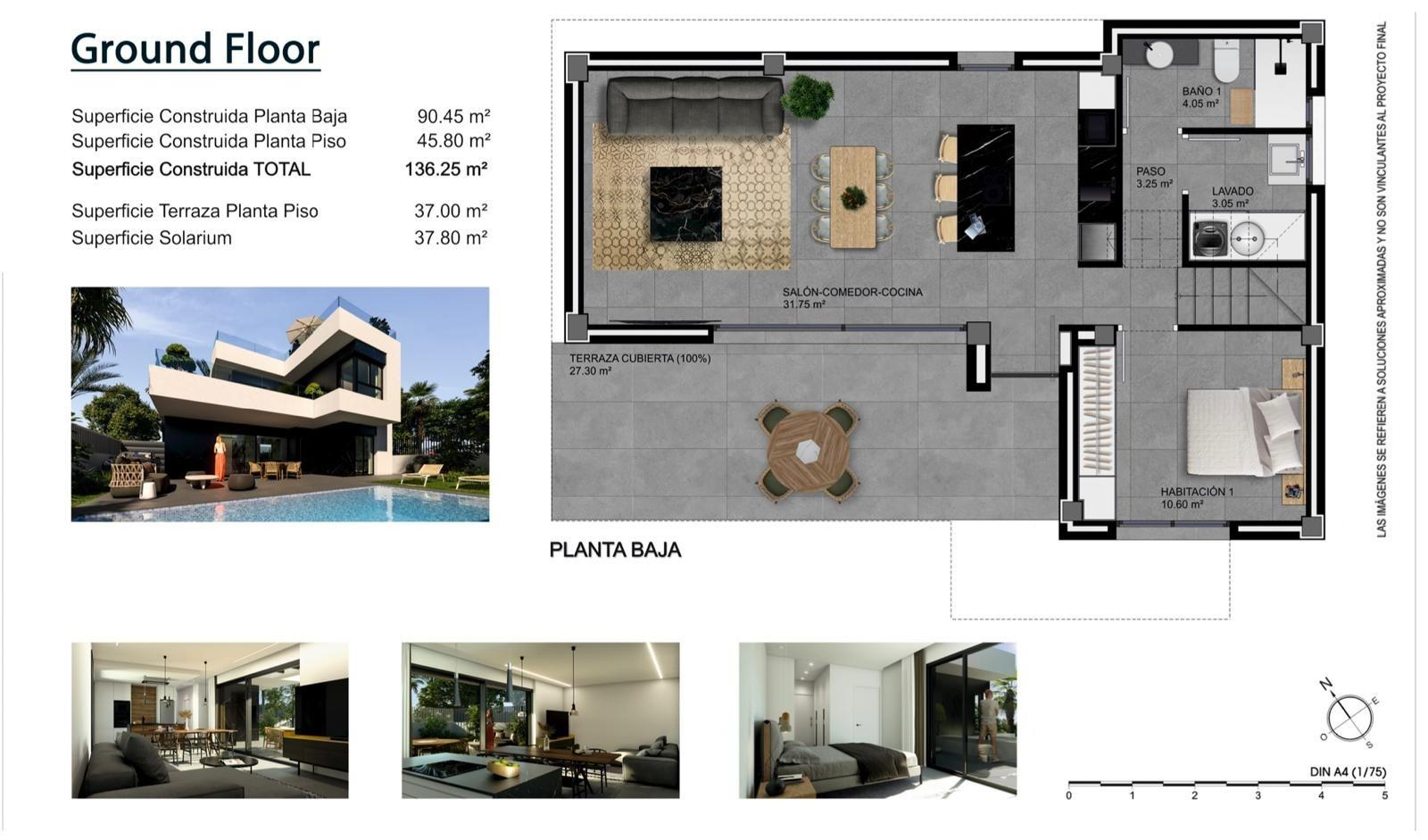 LUXURY VILLAS. NEW CONSTRUCTION. PILOT FLAT DONE.