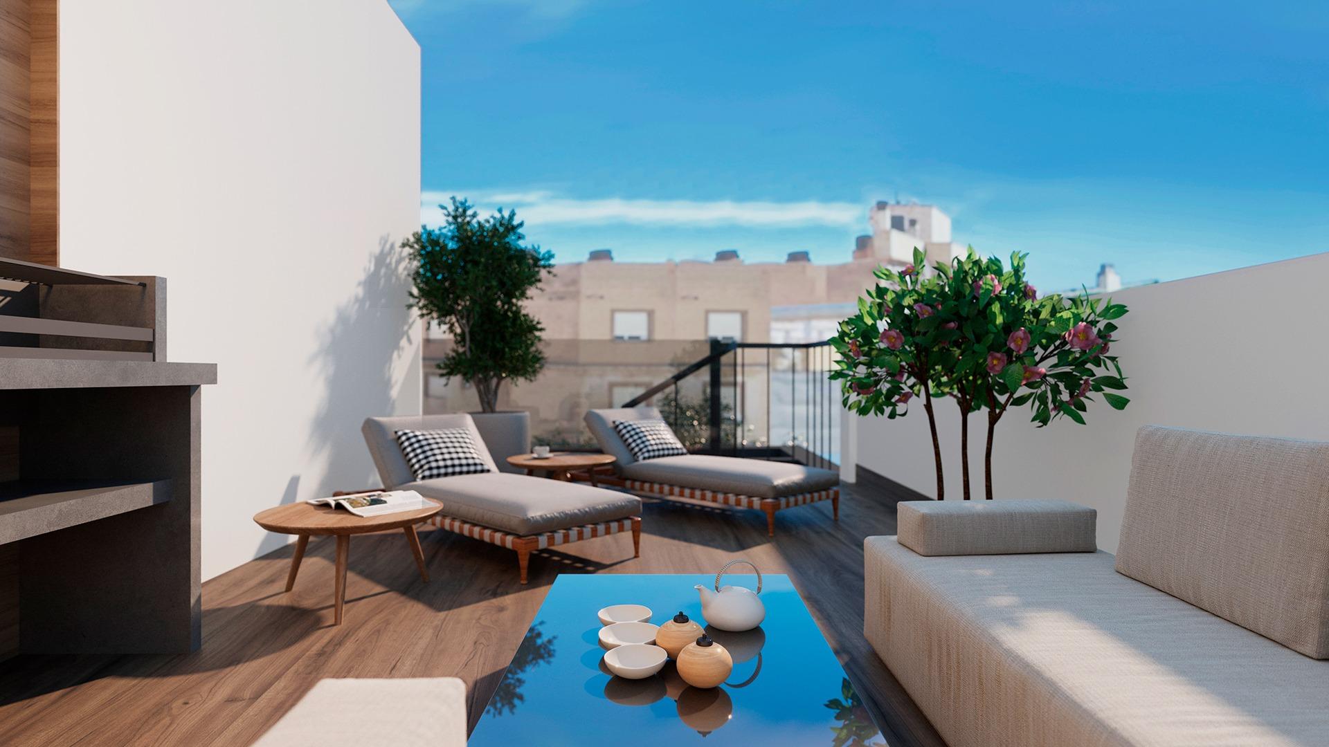 NEW BUILDING 200 METERS FROM PLAYA DEL CURA. WITH COMMUNITY POOL. GYM. SAUNA AND CHILL-OUT AREA.