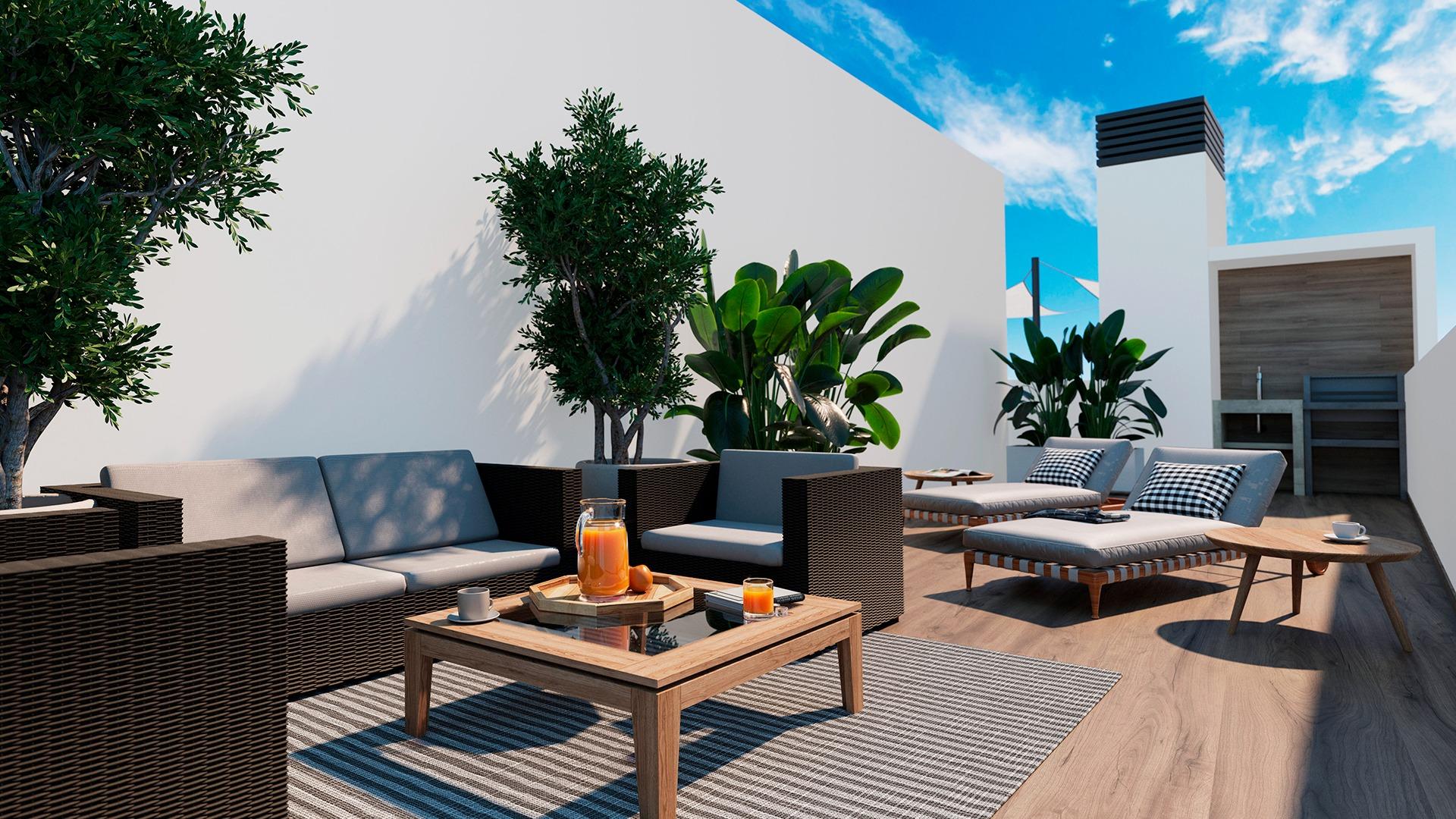 NEW BUILDING 200 METERS FROM PLAYA DEL CURA. WITH COMMUNITY POOL. GYM. SAUNA AND CHILL-OUT AREA.