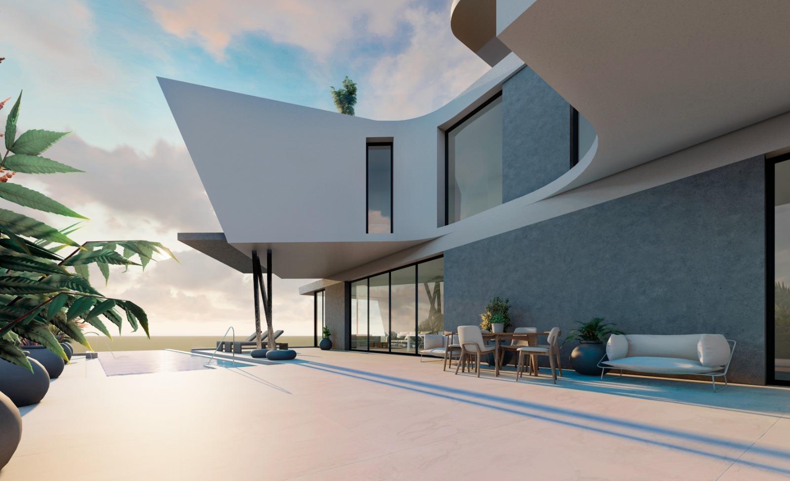 3-6-101 NEW BUILT. LUXURY VILLA IN ORIHUELA COSTA. 5 BEDROOMS. 5 BATHROOMS. 550M2 OF PLOT.