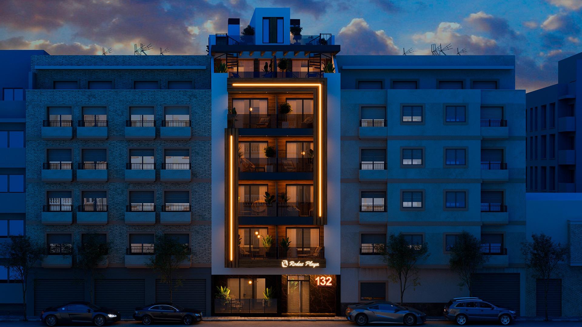NEW BUILDING 200 METERS FROM PLAYA DEL CURA. WITH COMMUNITY POOL. GYM. SAUNA AND CHILL-OUT AREA.