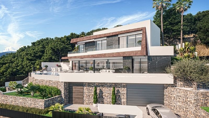 Villaproject in Calpe met uitzicht op zee in 2026.
