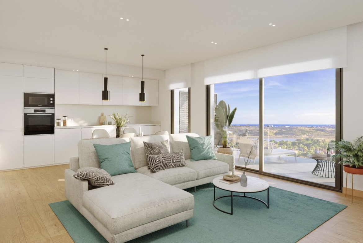 Nieuw gebouwde appartementen met uitzicht op zee