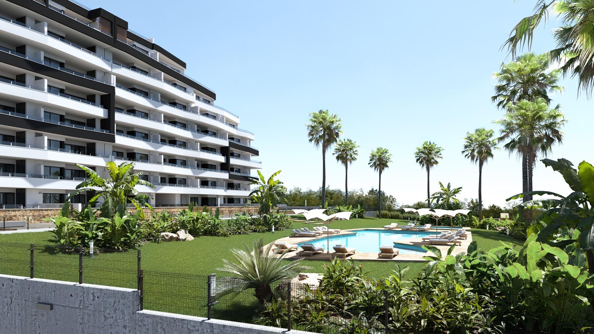 3-7-156 OBRA NUEVA EN SAN MIGUEL DE SALINAS CON GARAJE Y TRASTERO INCLUIDO! 2 DORM. 2 BAÑOS. CON TERRAZA DE 20 M2. PISCINA COMUNITARIA.
