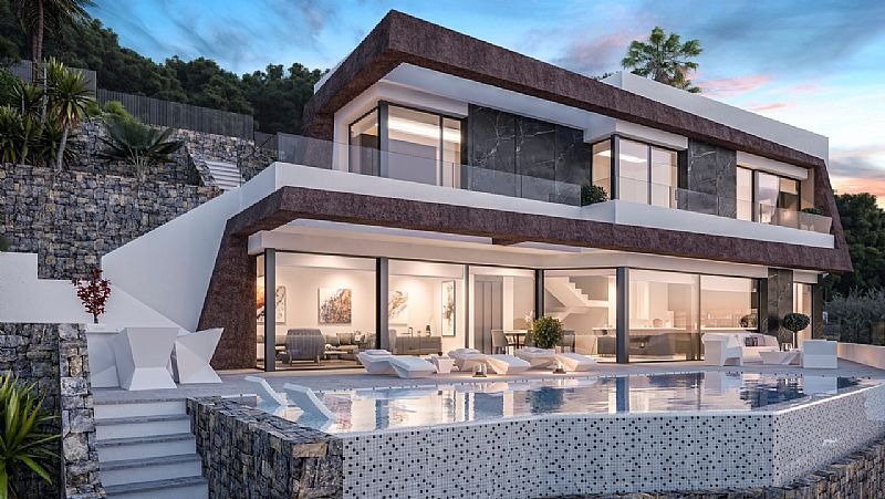 Villaproject in Calpe met uitzicht op zee in 2026.