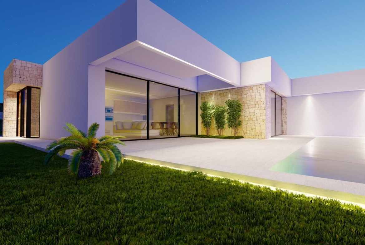 Modern Ibiza-style villa with private pool