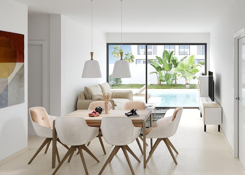 NEW BUILD IN GRAN ALACAN! SEMI-DETACHED VILLAS MODEL LINDA. 3 BEDROOMS. 3 BATHROOMS. WITH PARKING AND POOL.