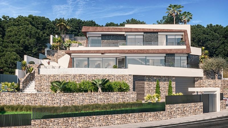 Villaproject in Calpe met uitzicht op zee in 2026.