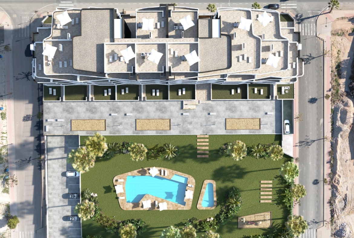 OBRA NUEVA EN SAN MIGUEL DE SALINAS CON GARAJE Y TRASTERO INCLUIDO! 2 DORM. 2 BAÑOS. CON TERRAZA DE 20 M2. PISCINA COMUNITARIA.