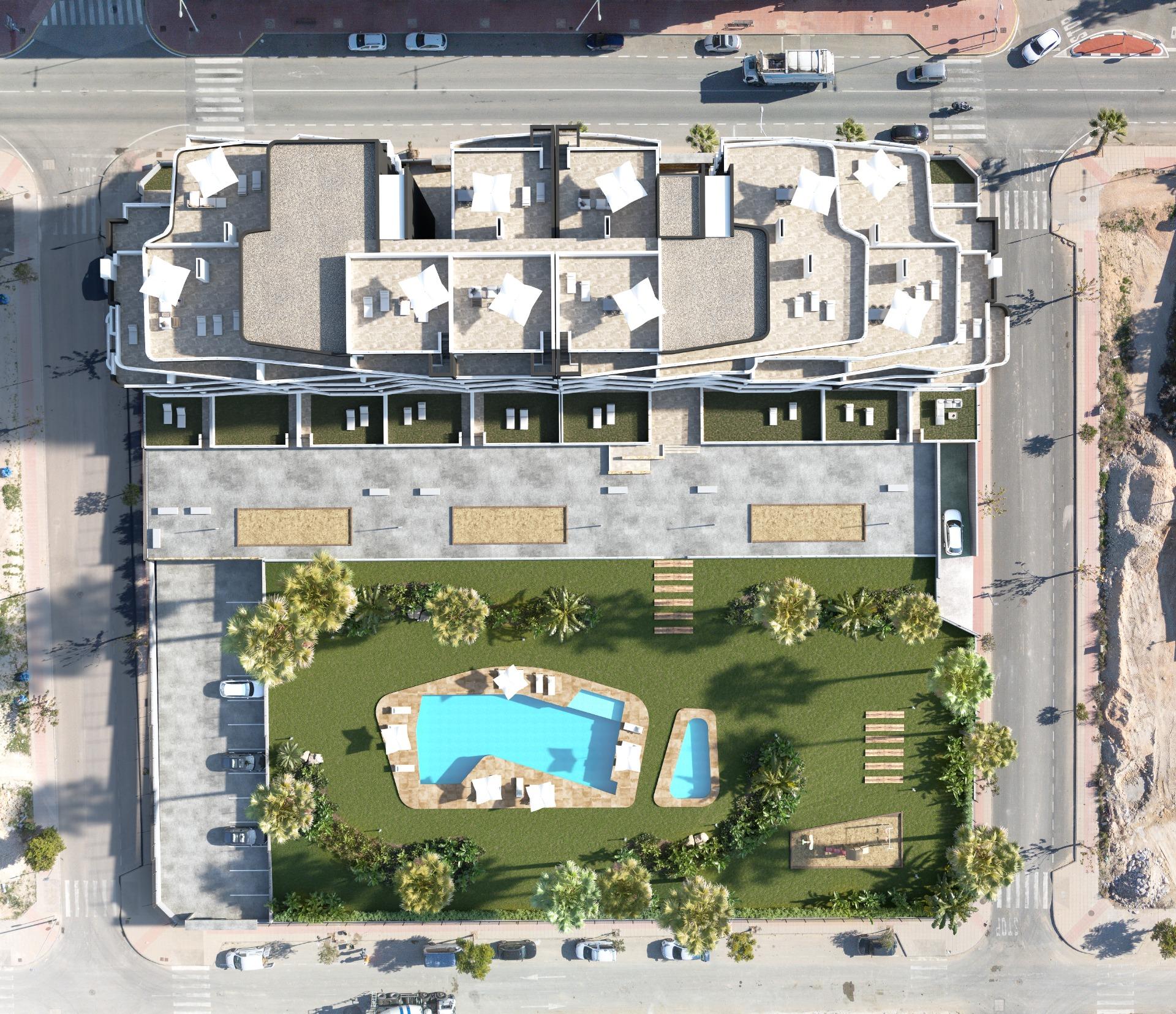 3-9-145 OBRA NUEVA EN SAN MIGUEL DE SALINAS CON GARAJE Y TRASTERO INCLUIDO! 2 DORM. 2 BAÑOS. CON TERRAZA DE 20 M2. PISCINA COMUNITARIA.